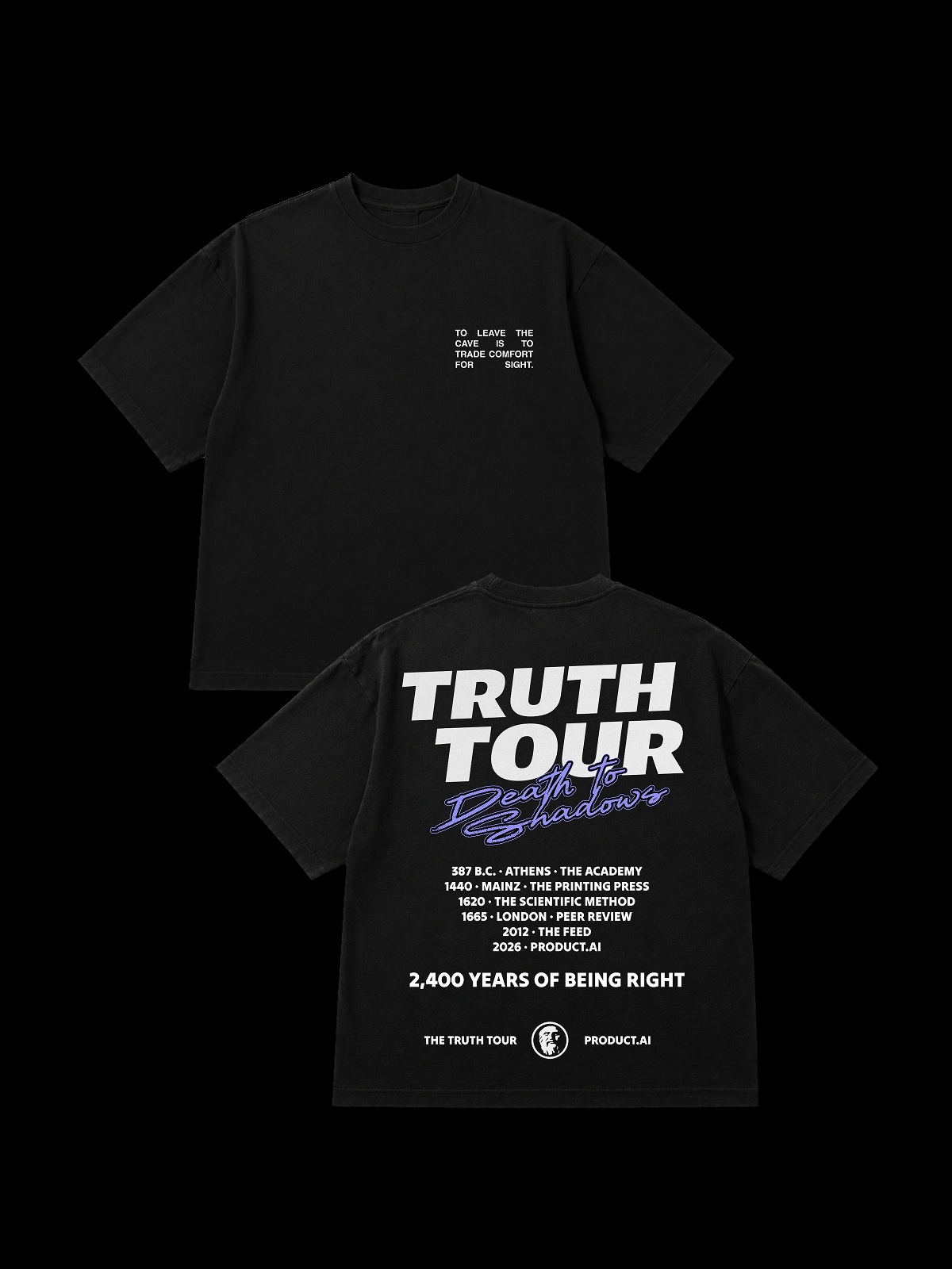 Truth Tour tee — front and back
